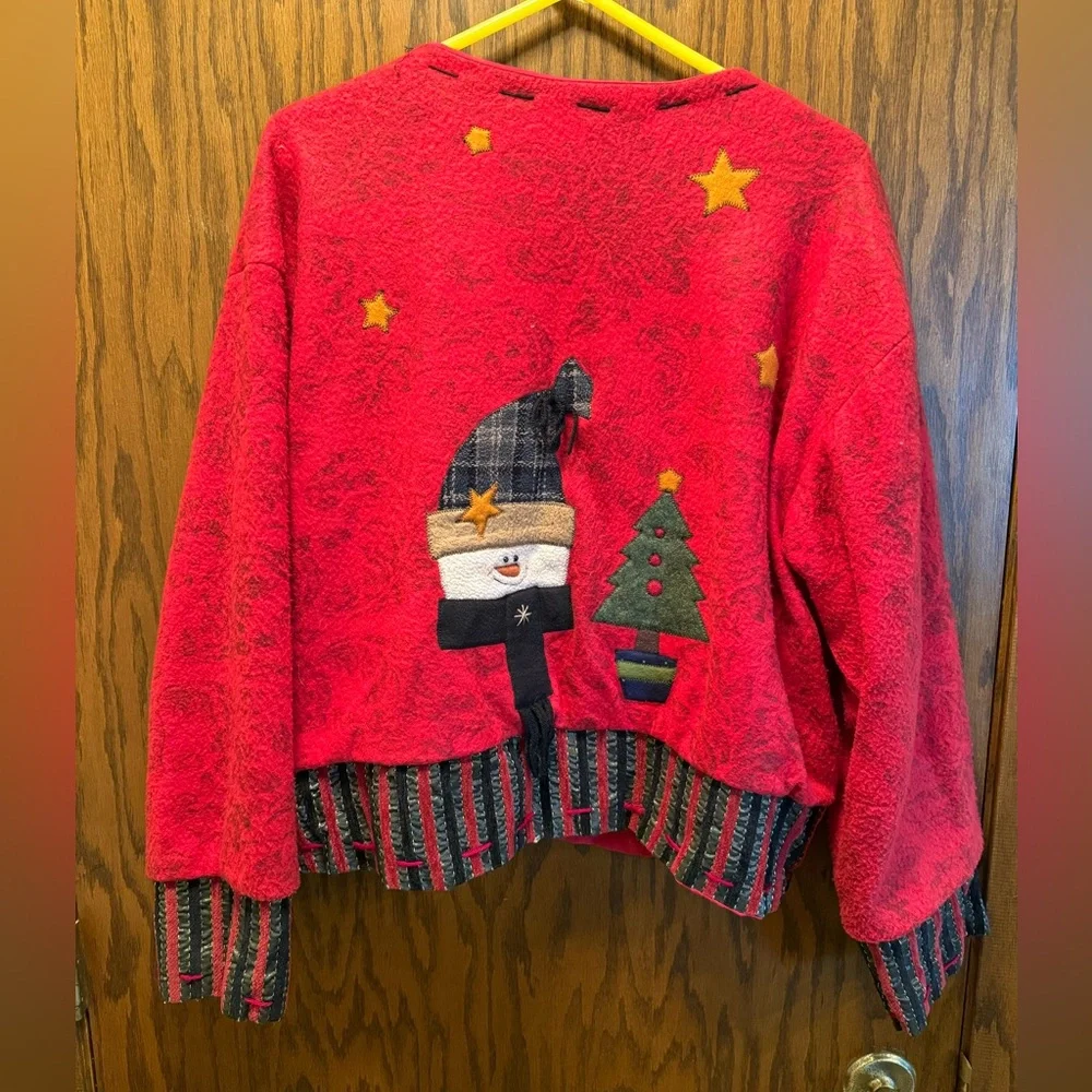 Vintage Red Chirstmas Women's Sweater